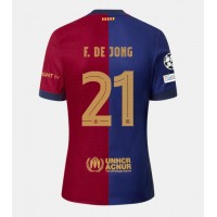 Maglia Calcio Barcelona Frenkie de Jong #21 Prima Divisa 2024-25 Manica Corta